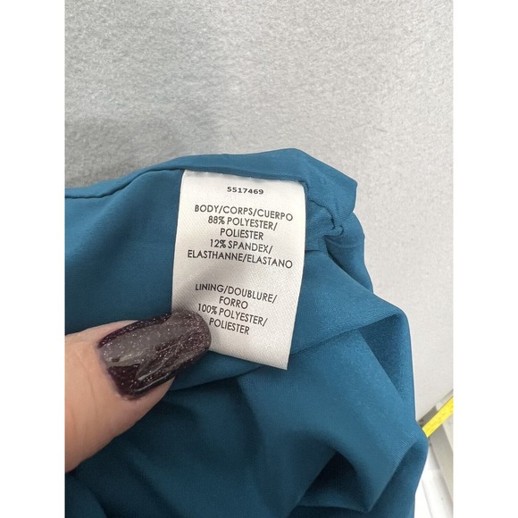 Kay Unger Megan Jewel Neck Column Gown in Baltic Blue New $298 Plus ~Size 18 - Picture 9 of 16